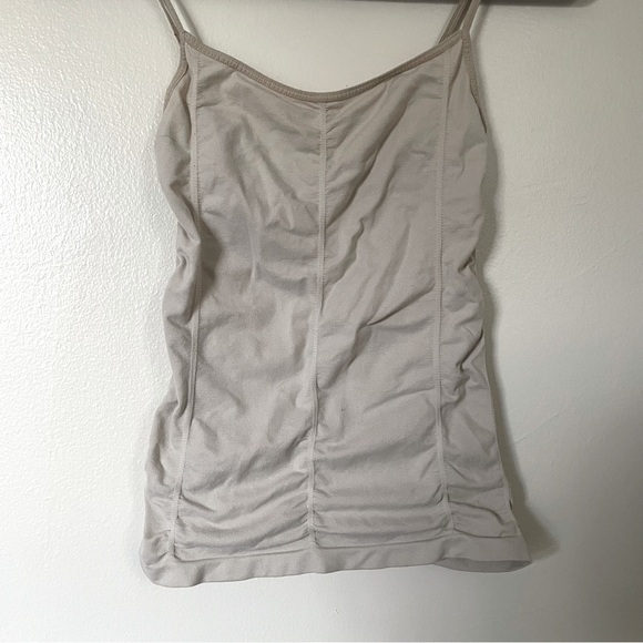 Tan / Beige Ruched Fitted Camisole | Size XS - Picture 7 of 7